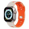 Ремешок для Apple Watch Series 10 Ultra 9 8 7 SE 6 5 4 3 2 1 46 мм 49 мм 45 мм 44 мм 42 мм Двухцветный силиконовый ремешок