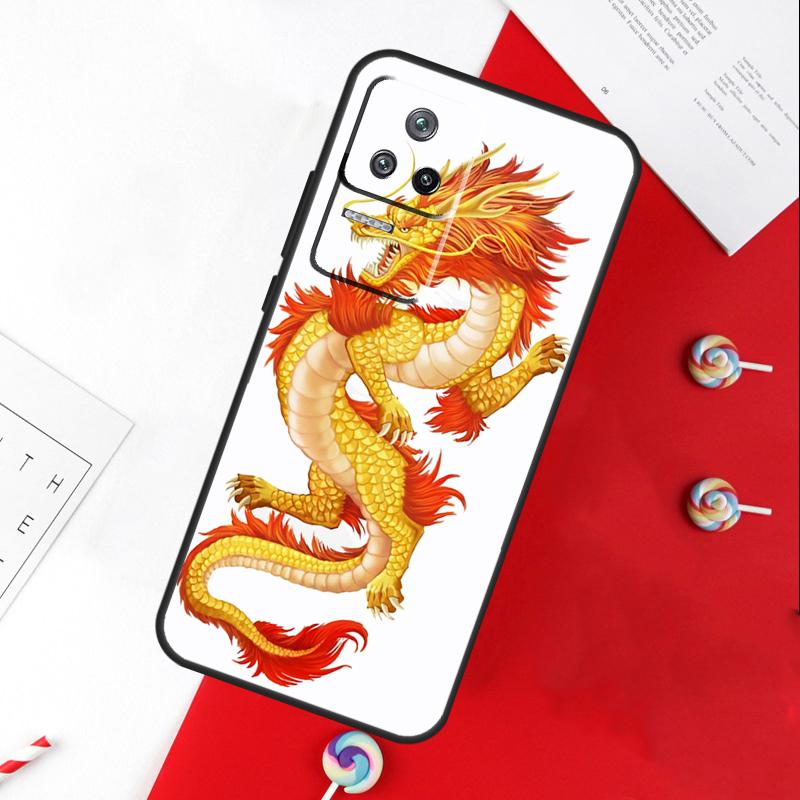 Чехол с китайским драконом для Xiaomi 14T 11T 12T 13T Pro 13 14 15 Ultra POCO X7 Pro X3 X5 X6 F5 F6 M6 Pro