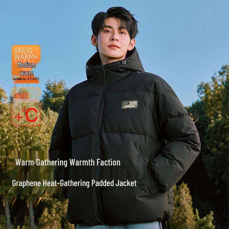 Мужская зимняя стеганая куртка с капюшоном Baleno