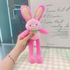 Plush Jinnew Dopamine Rabbit Keyring With Pull Out Design For Gift Backpack