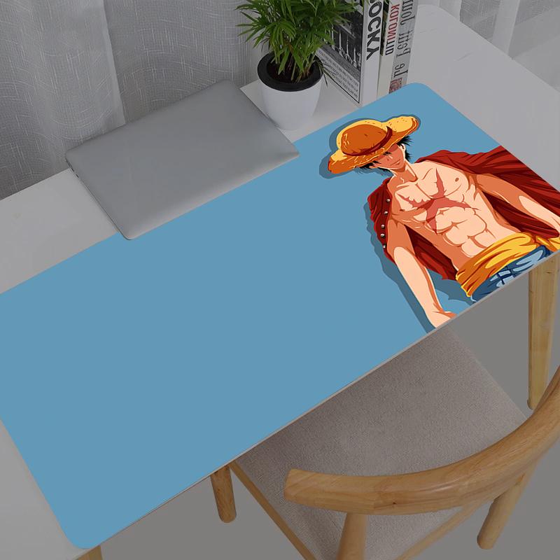 Mouse Pad One Piece Nika Luffy Large Rubber PC Computer Gaming Accessories Mousepad Desk Mat Locking Edge Gamer Carpet