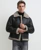 Strike Helios Lambskin Shearling Jacket (Dark Brown)