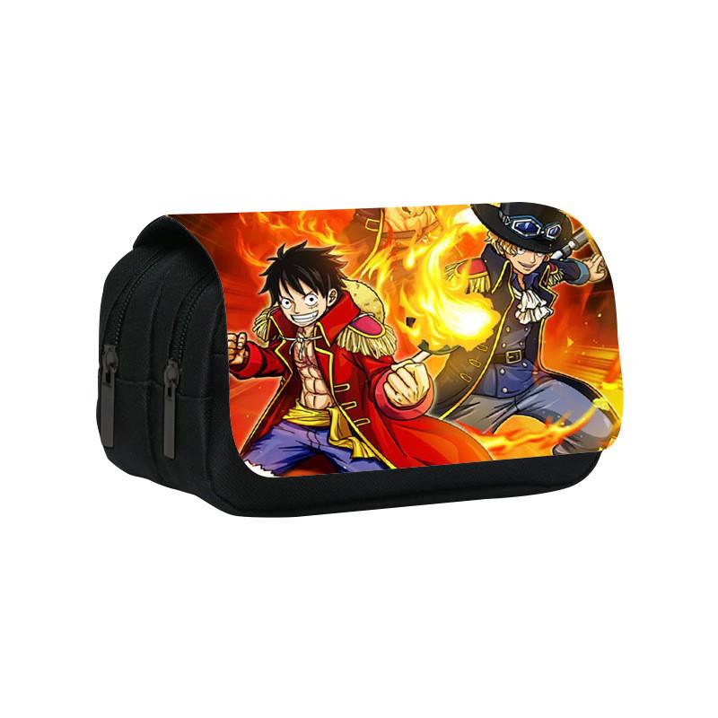 One Piece Large Capacity Double Layer Stationery Bag With Durable Nylon Material
