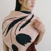AVVINA PELLE Bloom Square Silk Scarf 90 - Rose