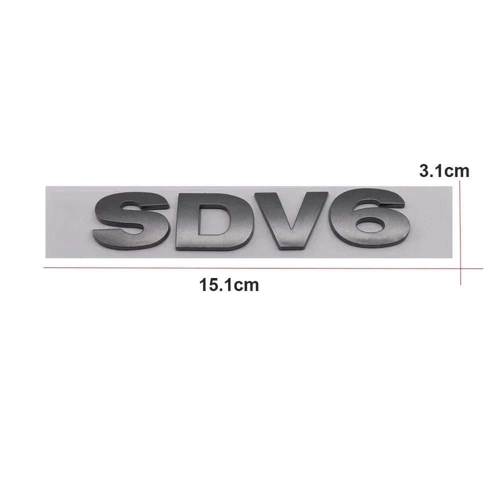 3D ABS Хромированные Черные Буквы SDV6 SDV8 TDV6 TDV8 Логотип Значок Наклейки на Задний Багажник Автомобиля для Аксессуаров Range Rover Sport