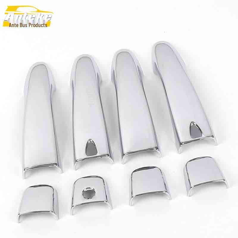 Koleos Door Handle Decorative Sticker for 16 Models - Electroplated Armrest Handshake Buckle Strip