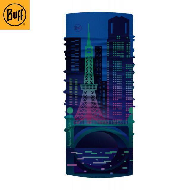 Б/у [Новый] Buff Japan Limited JP ORIGINAL TOKYO NIGHTS Зеленый 553270 Ограниченная серия Японии Tokyo Nights Зеленый Бандана-шарф на шею Шарф-труба для лица