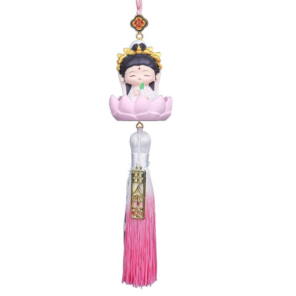 Мини-статуэтки Будды из смолы, милые фигурки Будды из мультфильмов, украшение для салона автомобиля