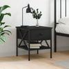 VidaXL Bedside Table Black 40x42x45 Cm Engineered Wood 825953