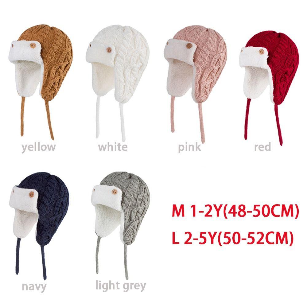 Вязаная детская шапка, бархатная шерстяная шапка для детей от 1 до 5 лет, шапка Lei Feng для мальчиков и девочек, детская шапка