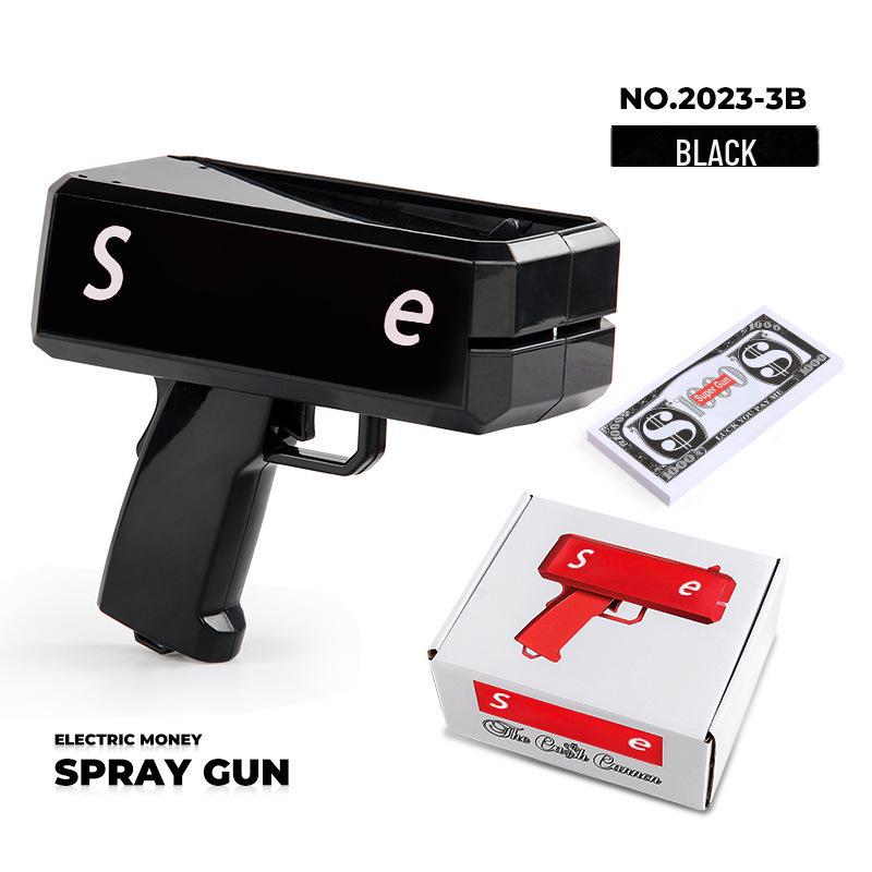 Уникальная игрушка-денежный пистолет для вечеринок и свадеб - стреляет купюрами долларов США