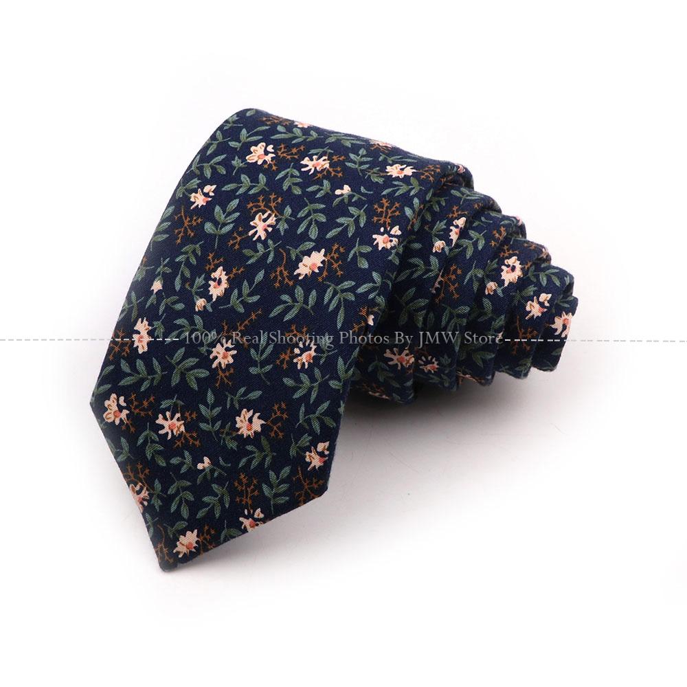 Новый шик, галстук с цветочным принтом, галстук из 100% хлопка, для мужчин, светлый цвет, повседневный узкий галстук, свадебная вечеринка