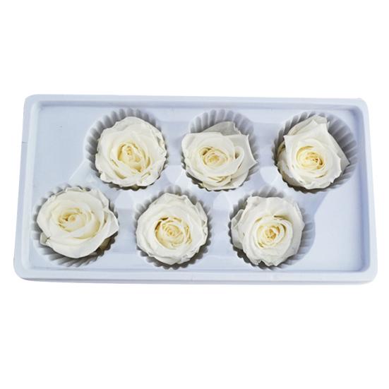 6шт/кор. 5-6см сохранившийся цветок бессмертная роза DIY Валентина свадебный праздник подарок