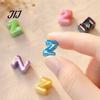 Alphabet Beads Kit 5Pcs DIY Acrylic Bubble Letter Beads, Colorful Large for Handmade Craft Accessories Jewelry Crafts Making, Spacer Crafting Projects