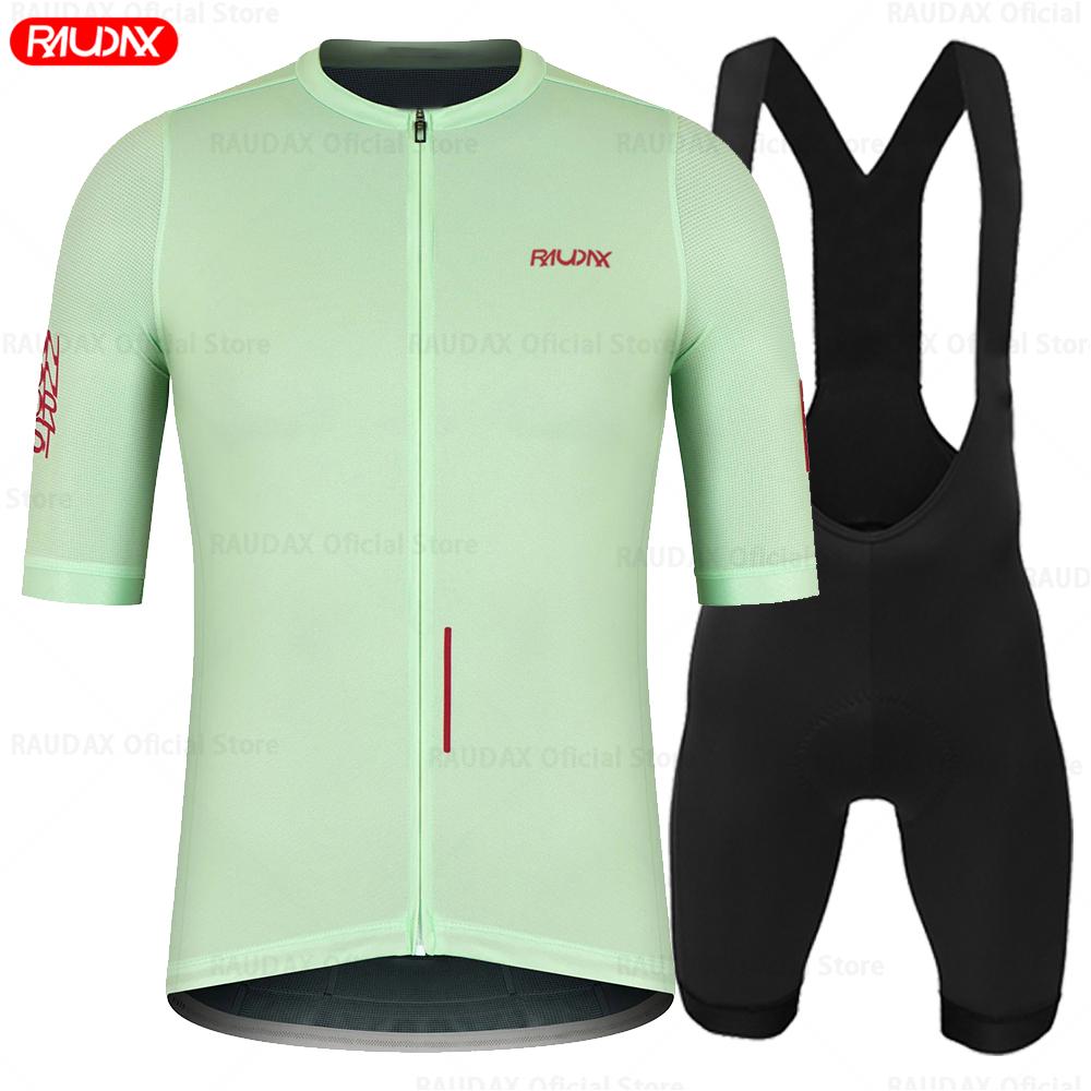 Raudax UNISEX SPECTRA Комплекты Джерси с коротким рукавом Одежда для велоспорта Мужская Летняя одежда для велоспорта Костюм с лямками для триатлона Велосипедная рубашка