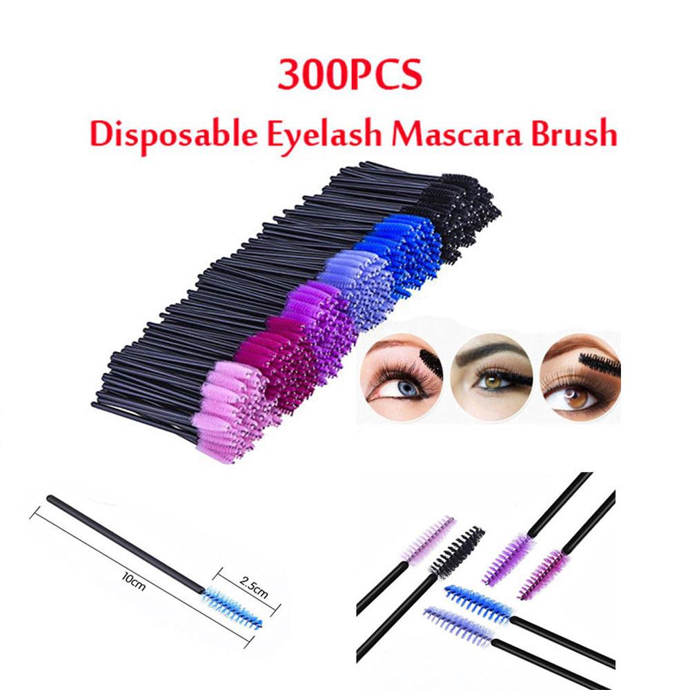 300Pcs Professional Disposable Mascara Wands Eyelash Brush for Separating Curling Combing Lashes Mascara