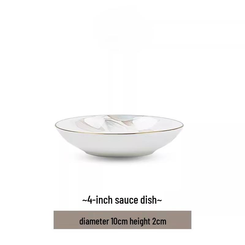 Jingdezhen Spring Floral Ceramic Fish Plate