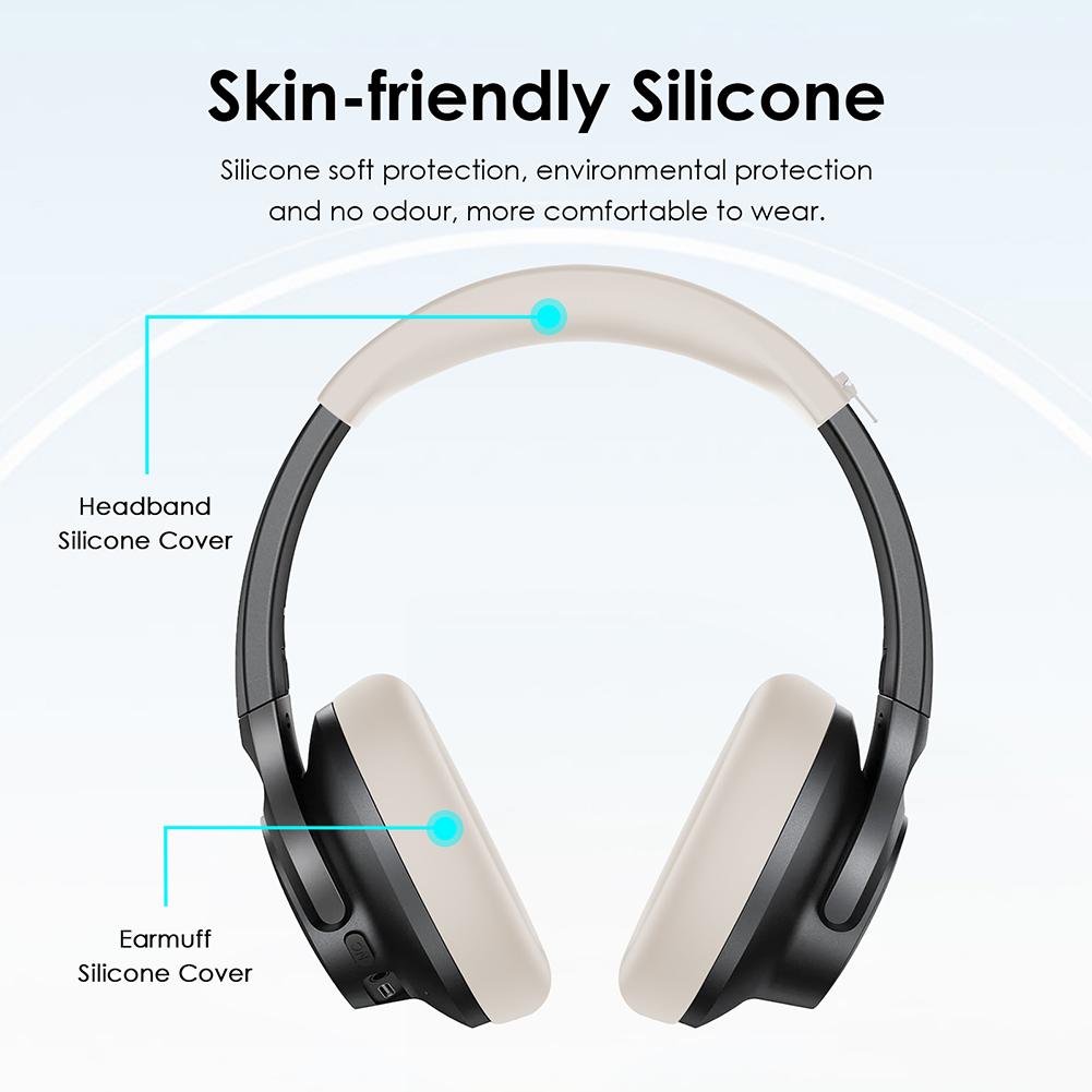 Для Anker Soundcore Life Q20i Силиконовые амбушюры Подушечки оголовья Подушечки наушников Повязка на голову Защитный чехол Сменная амбушюра Подушечка Покрытие Кожа