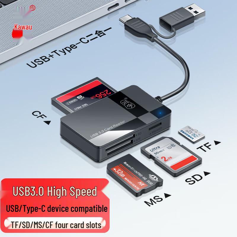 Многофункциональный картридер Kawau USB 3.0 и Type-C