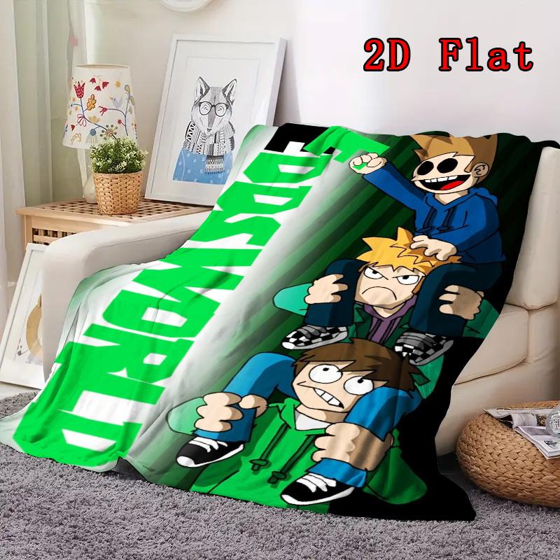Eddsworld Theme Design 2D Flat Pattern Flannel Blanket High quality All Seasons Warmth and Comfort Perfect for Christmas Gifts.PMT0914135