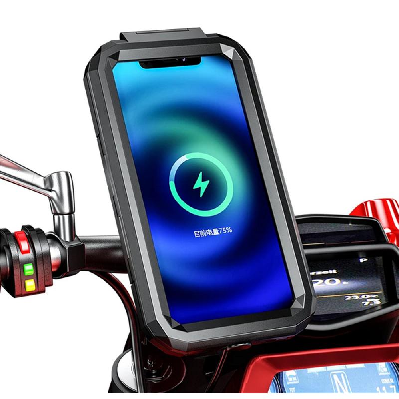 Мотоциклетный Беспроводной Держатель Зарядки для Телефона Qc3.0 Водонепроницаемый
