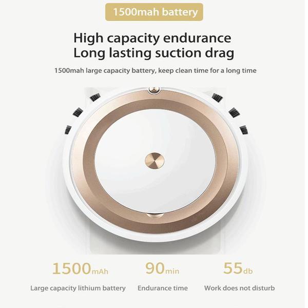 Робот-пылесос Смарт-приложение Тайминг Несколько режимов уборки Робот-подметатель для шерсти домашних животных Робот для сухой и влажной уборки ковров