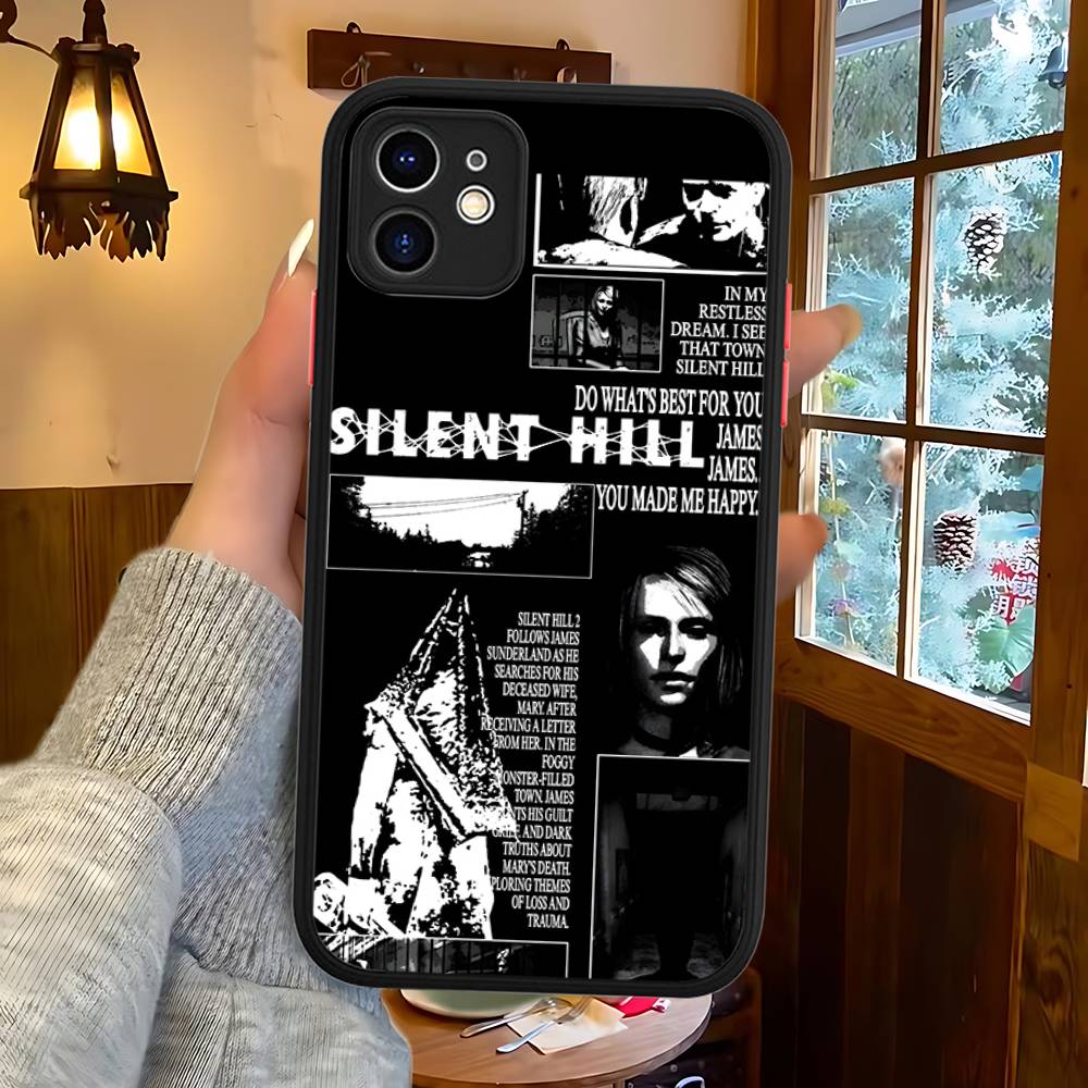 Хоррор Игры S-Silent H-Hill Для Силиконового Матового Чехла Телефона Для IPhone 16 Pro Max 15 14 13 12 11 X XS MAX