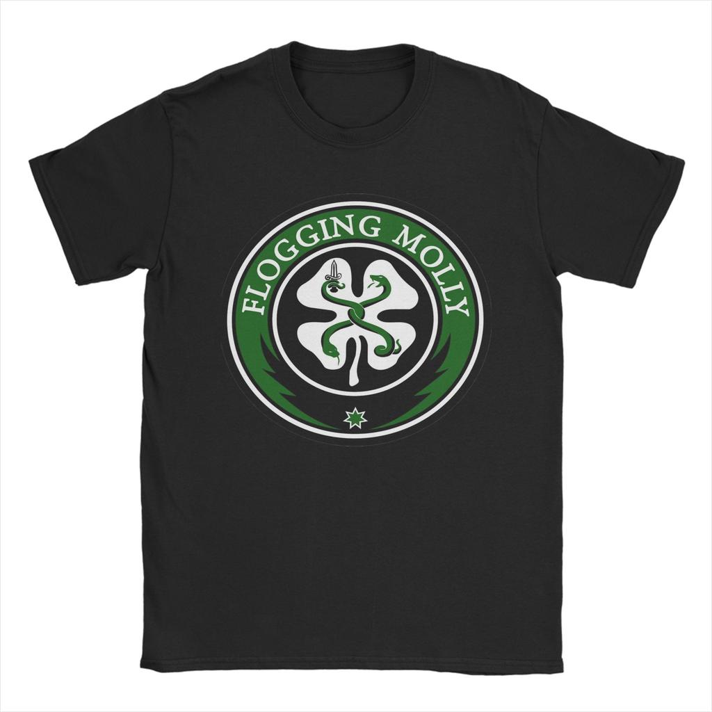 Мужская футболка Flogging Molly Dropkick Murphys Повседневные хлопковые футболки с коротким рукавом Футболка с круглым вырезом Топы С принтом
