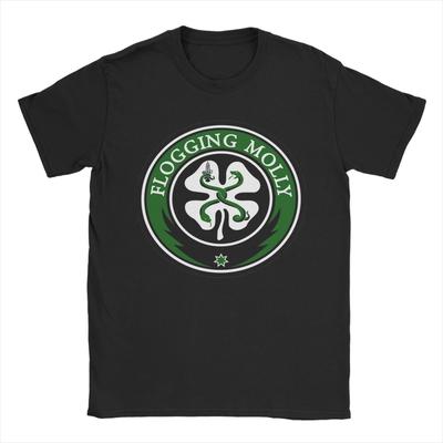 Мужская футболка Flogging Molly Dropkick Murphys Повседневные хлопковые футболки с коротким рукавом Футболка с круглым вырезом Топы С принтом
