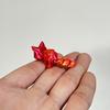 Compact Movable 3D Fox Keychain 3D Printed Colorful Articulating Keychain Toy Action Figure Collectible Desk Ornament Gifts