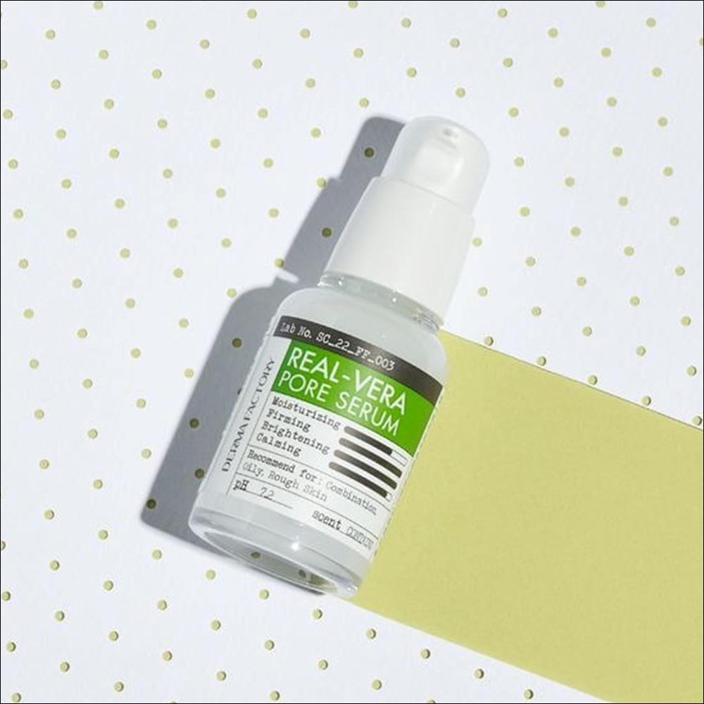 DERMA FACTORY Сыворотка для ухода за порами REAL-VERA 30 мл / ВЕГАНСКИЙ СТАНДАРТ СЕРТИФИКАЦИЯ