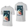 Retro Voyager 2 Regular Style Reversible Tshirt Artistic Girl Full Texture Cotton Tee