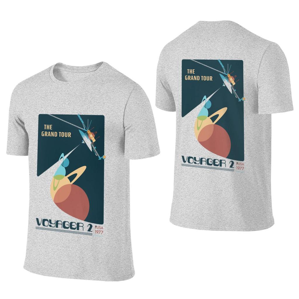 Retro Voyager 2 Regular Style Reversible Tshirt Artistic Girl Full Texture Cotton Tee