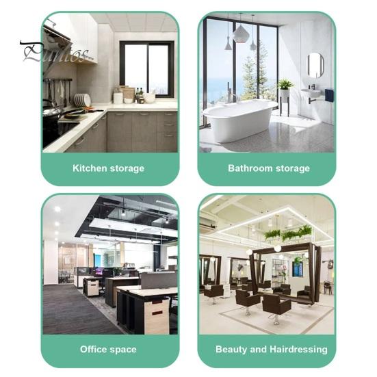 Storage Rack Rolling Cart with Multiple Layers Large Capacity 360-Degree Wheels Design Floor-standing Bathroom Corner Triangle Shelf