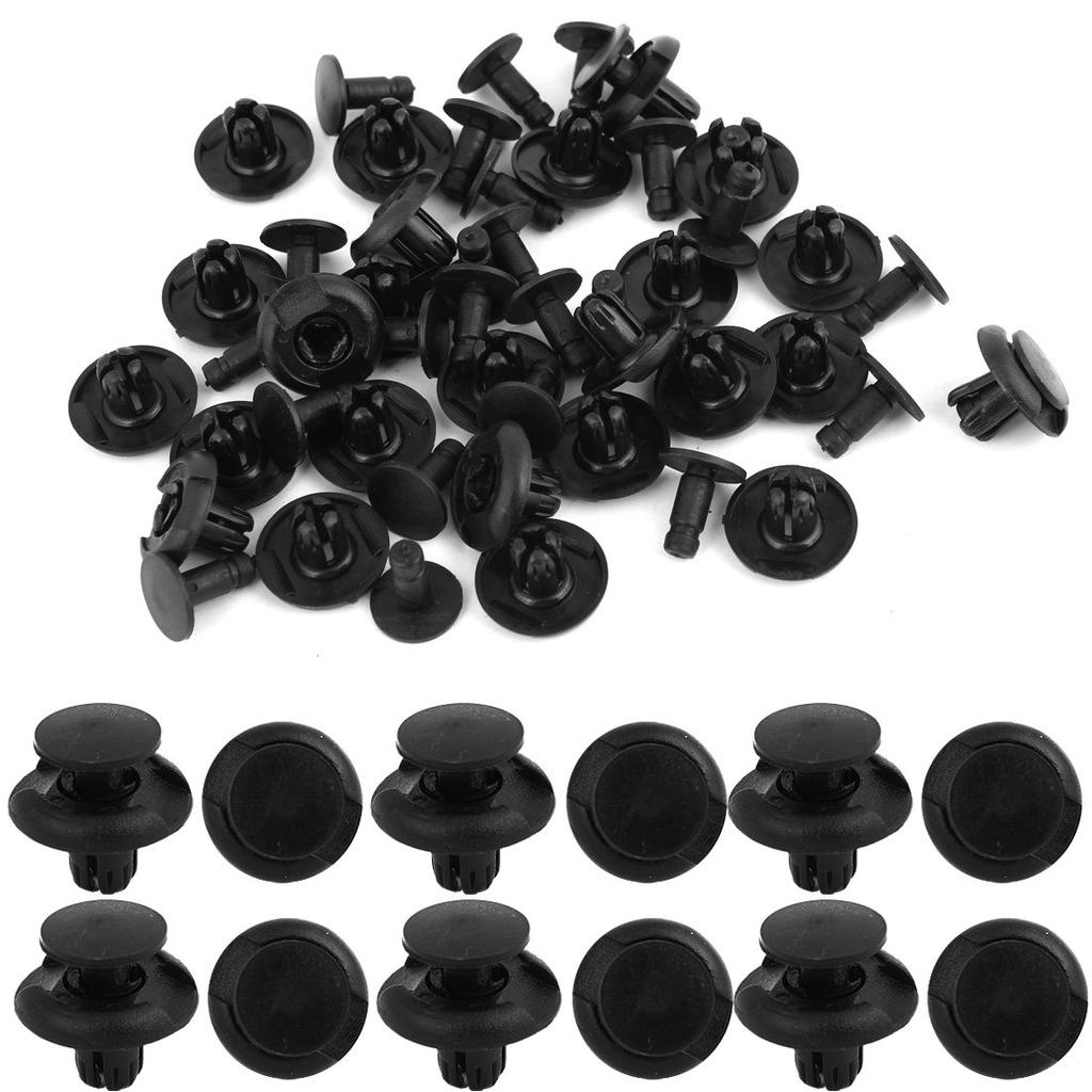 uxcell Plastic Rivet Fastener Fender Bumper Push Clip 8mm Hole