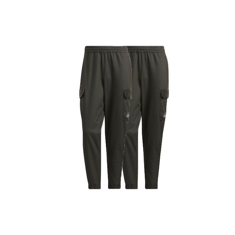 adidas Тканые длинные брюки с эластичной резинкой на талии, мужские штаны, темно-земляно-коричневые HD0354