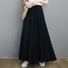 Big Size Women's Loose Leisure Straight Trousers 300 Pounds of Thin Loose High-waisted Draped Wide-leg Trouser Skirt