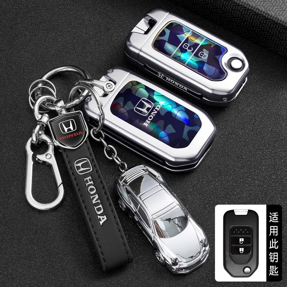 Suitable for Honda folding key case XRV Binzhi CRV Fit Accord Civic 9-and-a-half Jade 2-key shell buckle XE2
