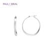 [Paul Brial] Psbe0030 Wg Wave Hoop Ring Earrings