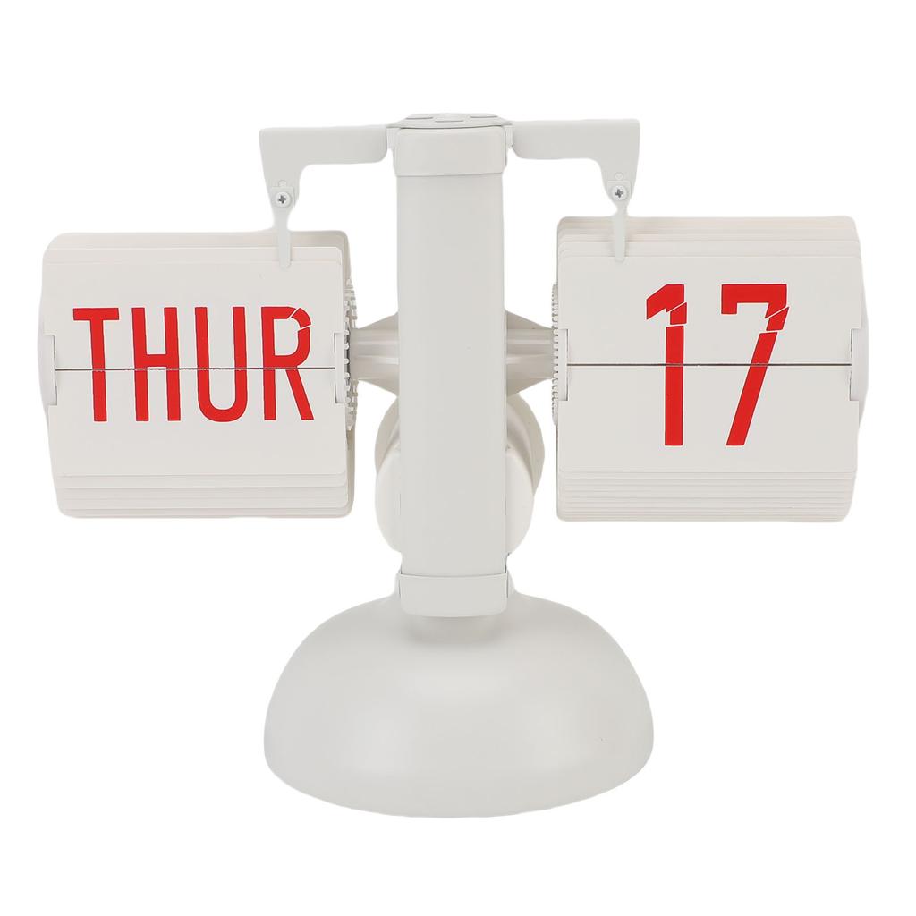 Перекидной настольный часы 12 часов Винтажный Минималистичный Цифровой дисплей Работа от батарейки Автоматический Механический