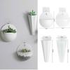 1 PCS Wall Decorative Plastic Hanging Planters Pot Wall Mounted Flower Planter Garden Indoor Wall Decor Durable for Plants