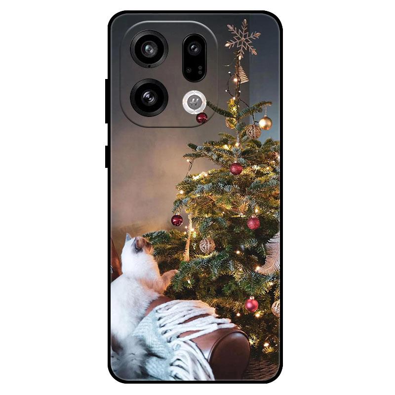 Для OPPO Find X9Pro X9 X8 X7 Ultra FindX8s X7 X8 Pro X8s + Plus Рождественский чехол для телефона Ударопрочный Мягкий ТПУ Силиконовый Защитный чехол