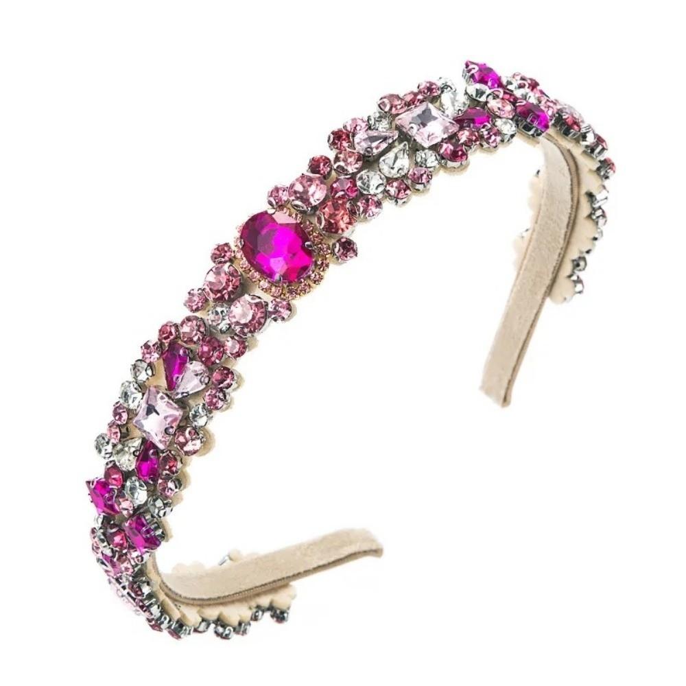 Rhinestone Full Diamond Headband European and American Hair Ties Baroque Hairbands Hair Accessory