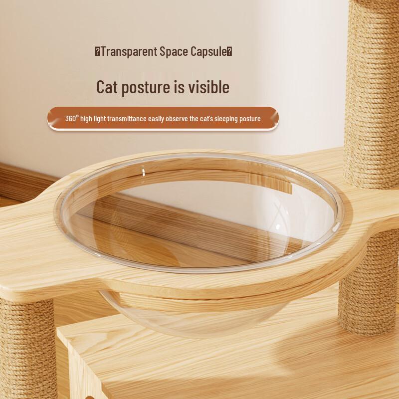 Деревянный кошачий комплекс LEFEI (Пространственно-Saving)