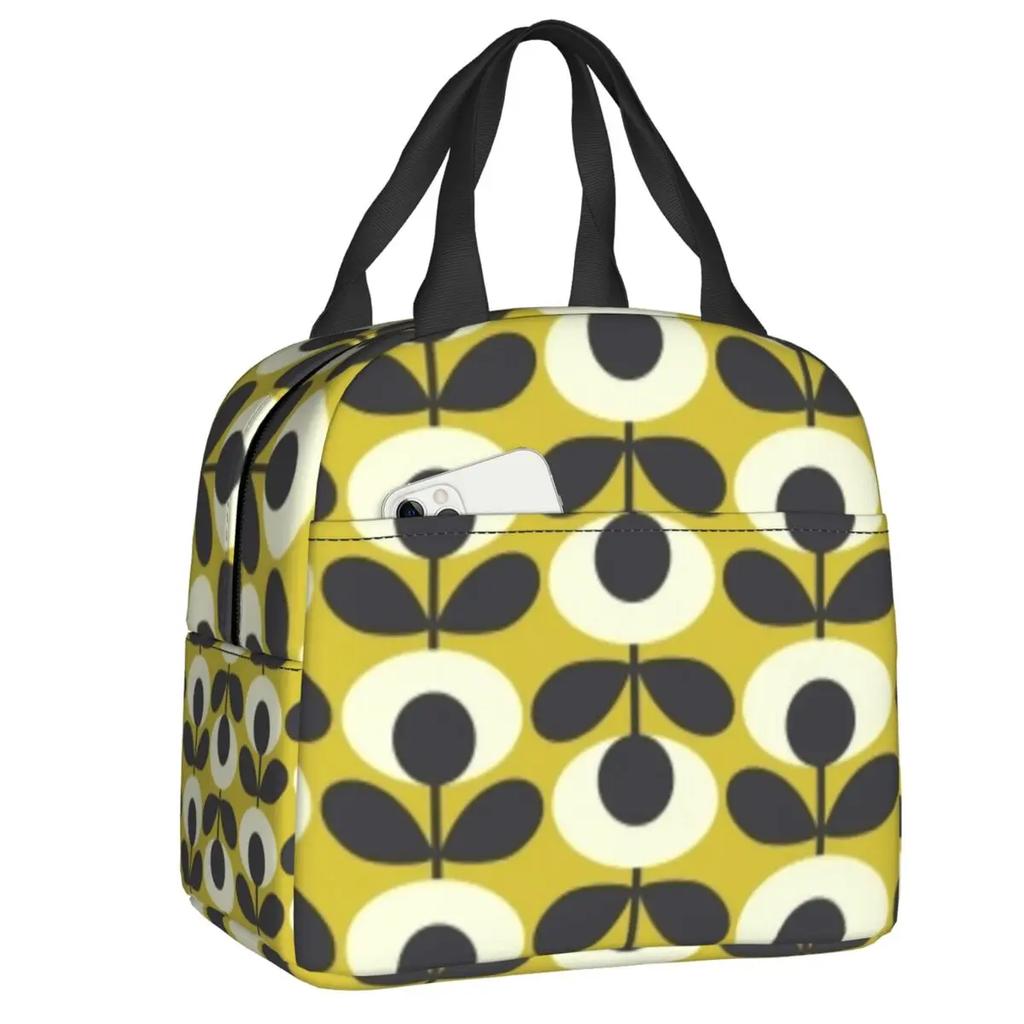 Orla Kiely Bubble Flowers Изолированная Сумка Для Обеда Для Женщин Герметичная Скандинавская Термосумка-холодильник Для Обеда Пляж Кемпинг Путешествия