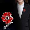 80th Anniversary Commemorative Brooch European Win Tribute Pin Flower Shape Badge