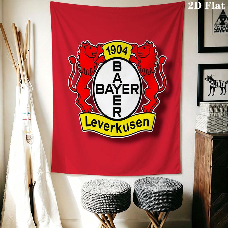Bayer Leverkusen logo Wall Hanging Printed Fabric Blanket Decorative Tapestries for Bedroom Living Room Home Decor