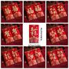 6pcs Hot Stamping Red Envelopes Traditional Red Pocket Envelope Lucky Red Bag  Chinese New Year