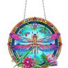 3Pcs Acrylic Butterfly Dragonfly Fairy Diamond Painting Ornaments Diamond Painting Hanging Pendant for Garden Window Decor