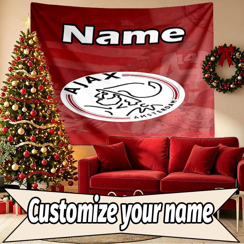 Custom Name Personalized Ajax Print Tapestry, Wall Art Decor, Bedroom, Dorm, Apartment, LivingRoom, Party Backdrop, Gift for Birthday
